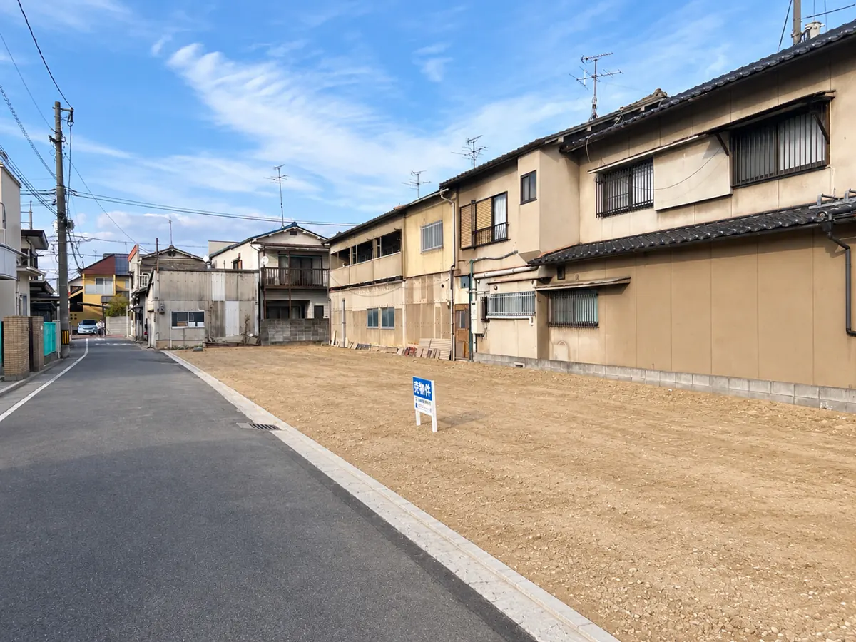 岡山市北区七日市西町の住宅用分譲地2区画