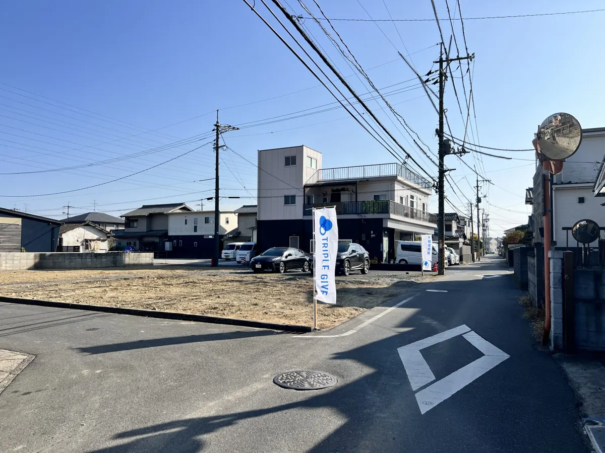 岡山市南区福富東2丁目の住宅用分譲地3区画